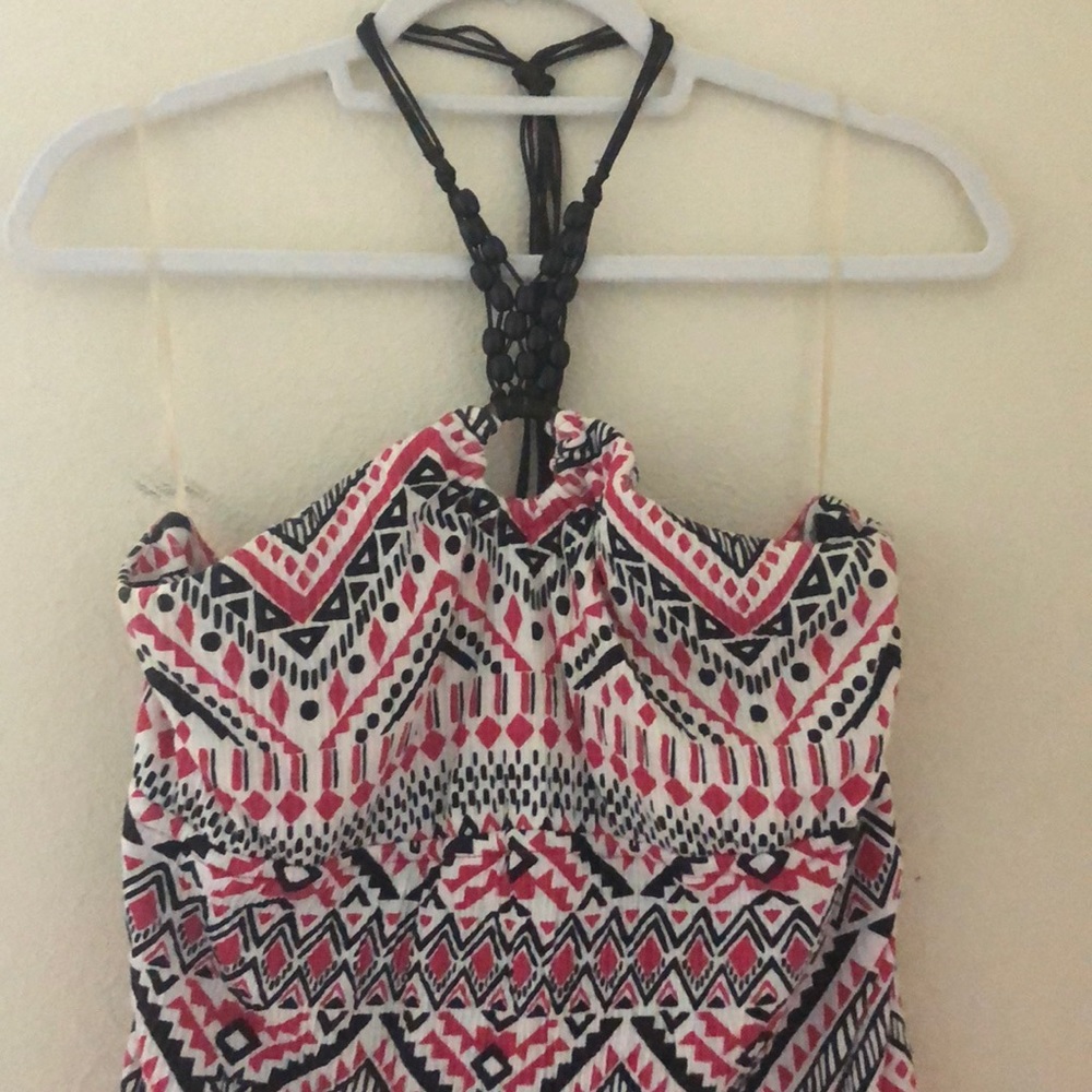 Pink/Brown Tank Top